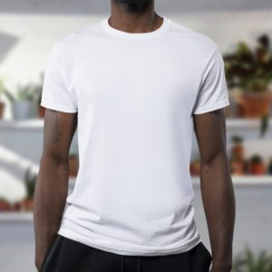 Man With A Blank White Shirt